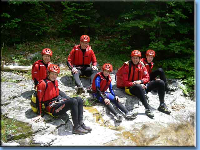 Canyoning with children